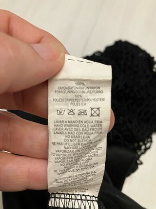 Camiseta stradivarius negra crochet