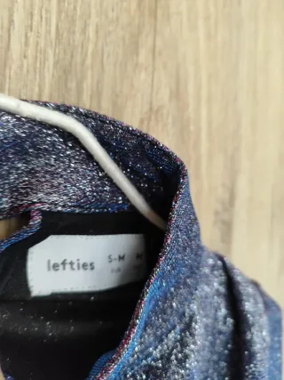 Vestido fiesta brillos · Lefties · S-M (nuevo)