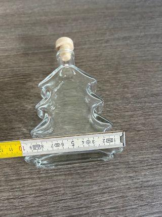 Bottiglia vetro abete pino albero di Natale