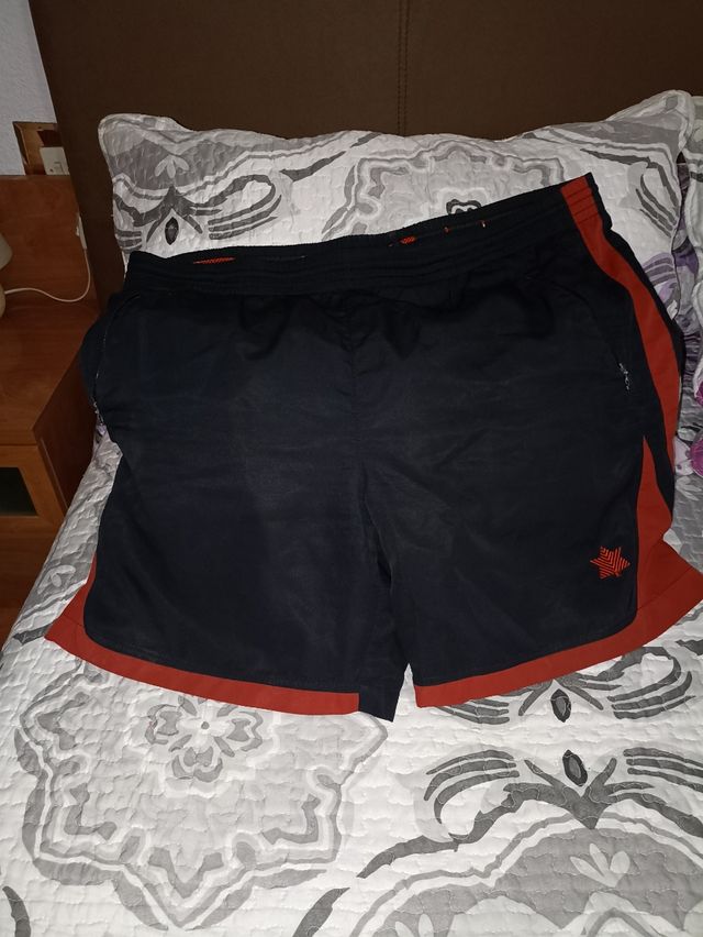 Pantalones cortos rojos con bolsillos XL