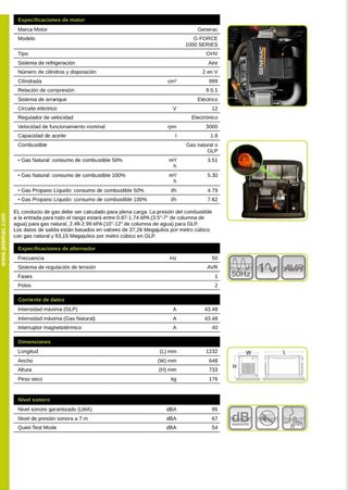 Generador PRAMAC Gas natural o GLP nuevo!!