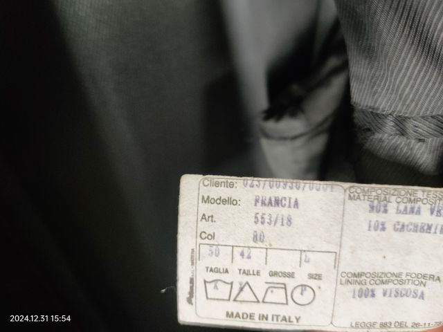 Abrigo hombre Alan Grant talla 50-52