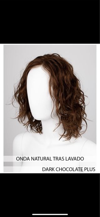 Peluca pelo natural sin costura