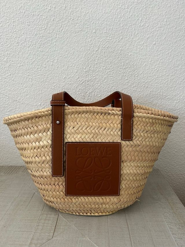 bolso tela loewe bolso de playa loewe