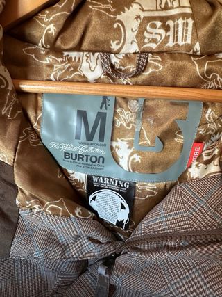 Chaqueta snowboard Burton The White Collection M