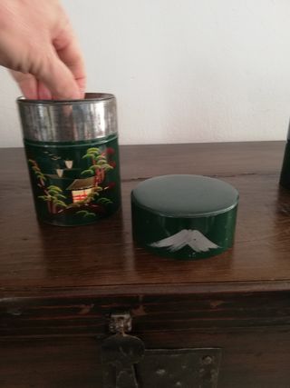 Set 4 lattine da Té Giapponesi anni 60