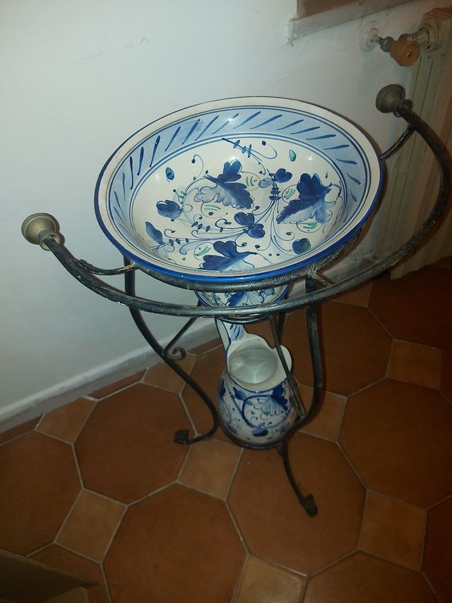 Lavabo antico ceramica/ferro 