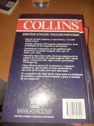 Diccionario collins compact ingles