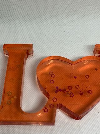 Scritta Love in resina handmade