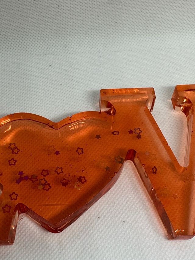 Scritta Love in resina handmade
