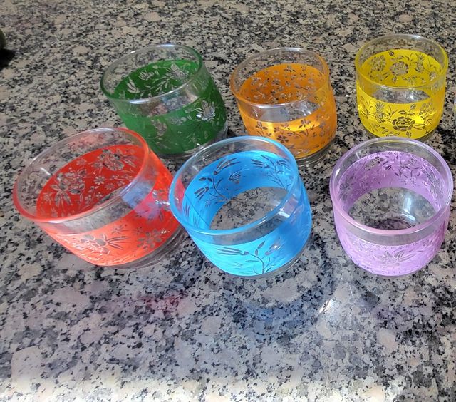 Vasos decorados flores