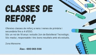 Classes de reforç