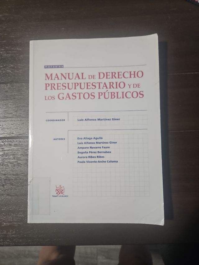 Manual de Derecho presupuestario