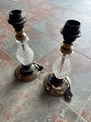 Pie de lámpara cristal