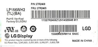  PANTALLA LP156WH2(TL)(BA) 2222222