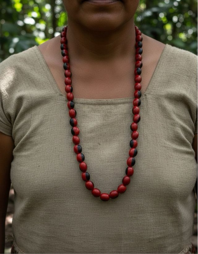 Collar protector semillas grandes de huayruro