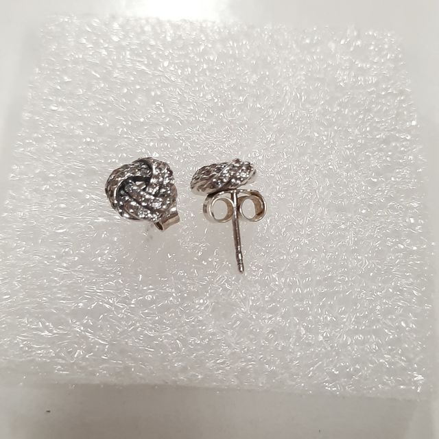 Orecchini argento Pandora nodo d'amore