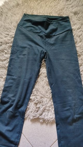 Leggins decathlon Domyos S blu ottanio