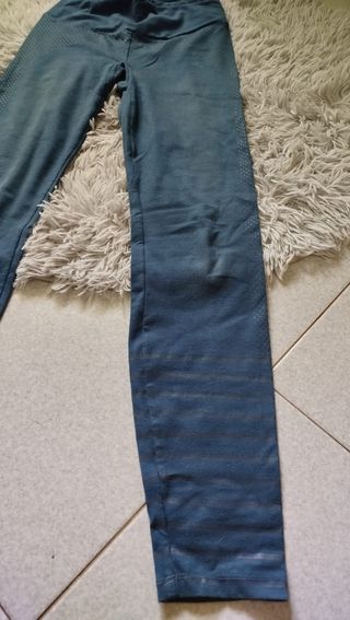 Leggins decathlon Domyos S blu ottanio