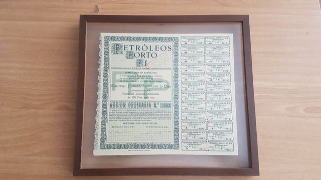 Acciones Petroleos Porto Pi 1923