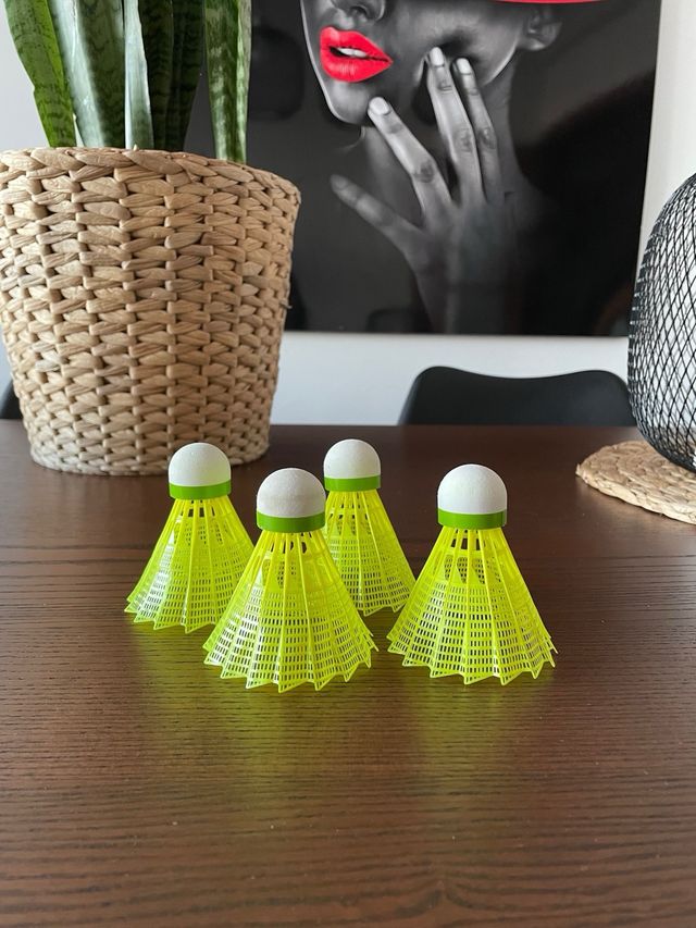 PACK 4 PLUMAS DE BADMINTON