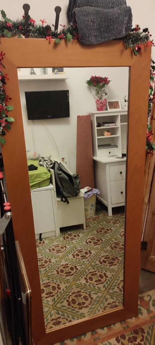 ESPEJO GRANDE DE MADERA