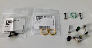 Piercing e barbell vari