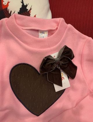 Conjuntos menina em algodão polar quentinhos