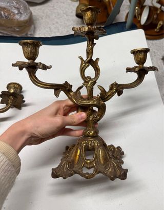 2 candelabros vintage