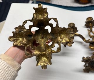 2 candelabros vintage