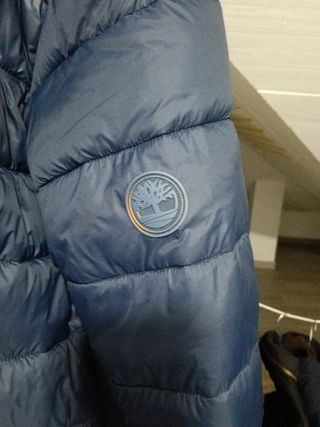 Chaqueta plumas azul