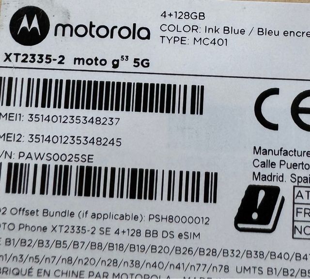 Motorola Moto G53 5g nuovo di zecca