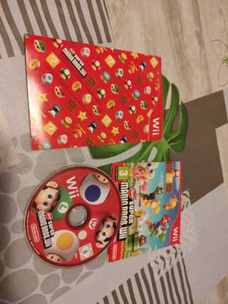 Nintendo Wii roja + super Mario bros original


