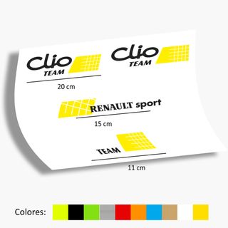 Pegatinas Renault Clio Team