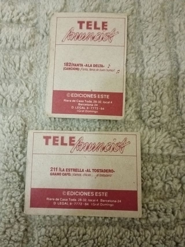Cromos Teleanuncios