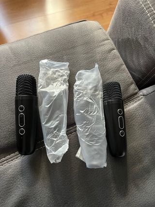 Mini Karaoke JYX D17 con micrófonos inalámbricos