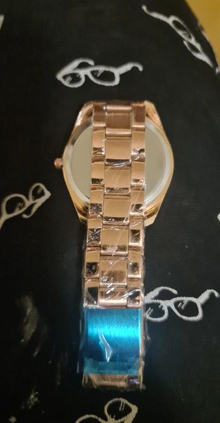 Reloj de Cuarzo de Acero DQG de Mujer Rosa y Azul