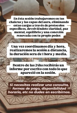 Sesión Limpieza  Energ. a distancia