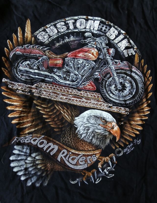 Camiseta Rock Chang talla L moto + aguil