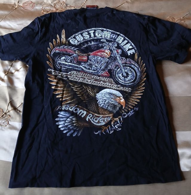 Camiseta Rock Chang talla L moto + aguil