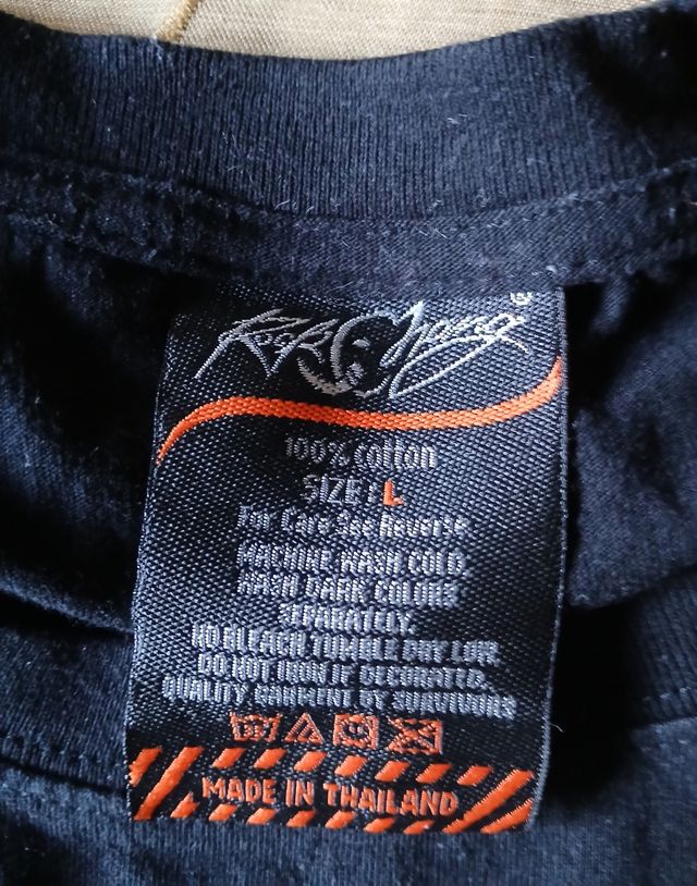 Camiseta Rock Chang talla L moto + aguil