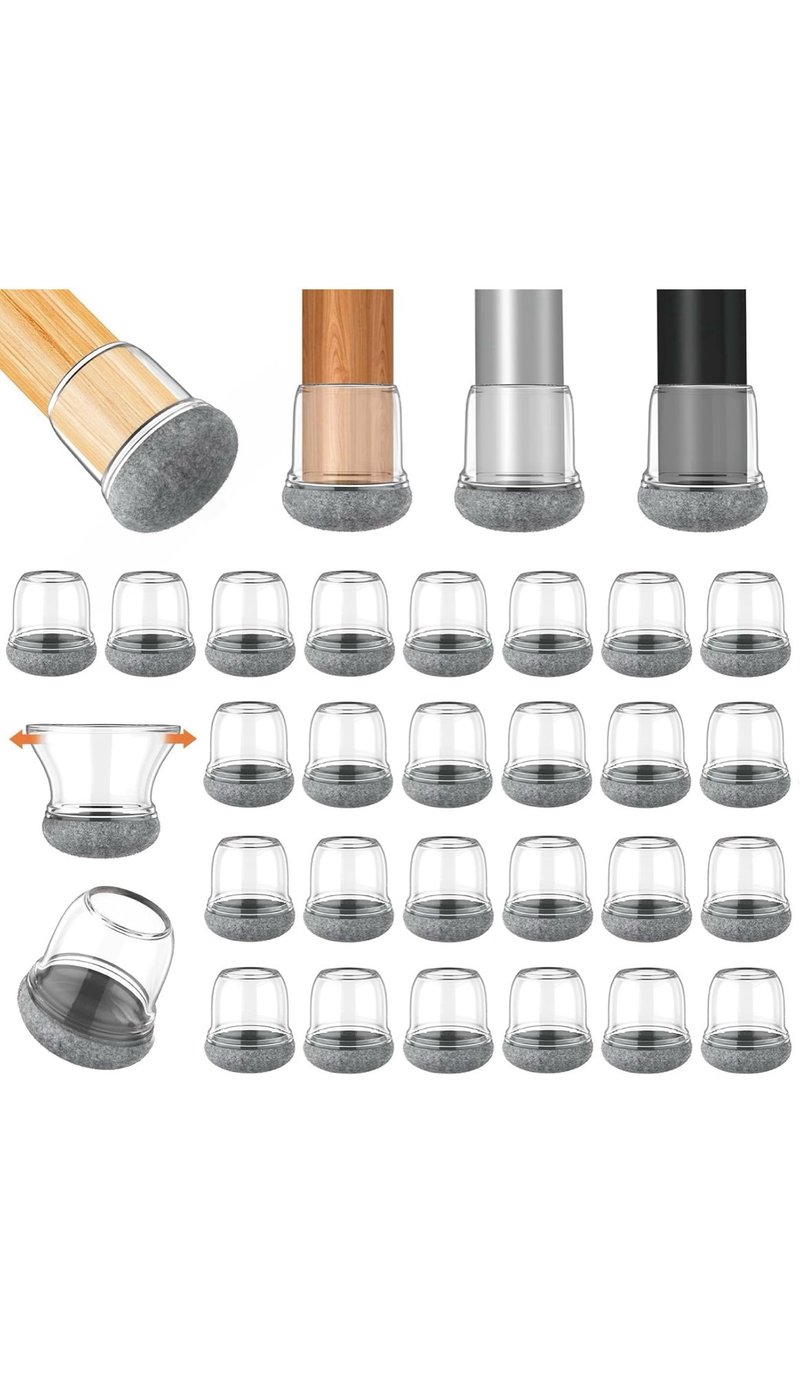 Protectores Patas Sillas 32 Piezas Pequeñas NUEVO