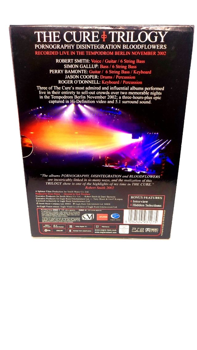 THE CURE - TRILOGY 2 DVD BOX