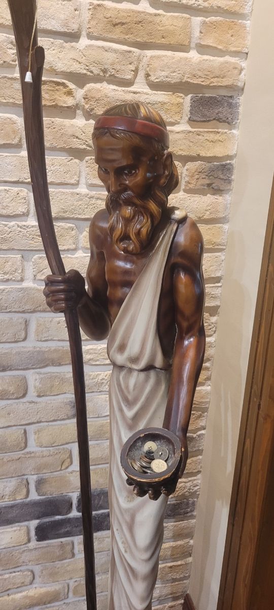 Antigua lámpara de pie.