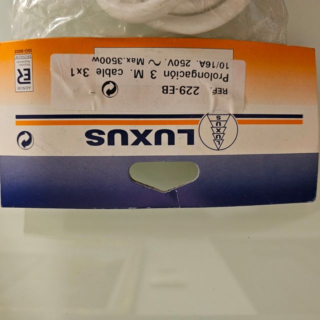 CAJA ALARGOS NUEVOS DE 3 M CABLE 3 X 1