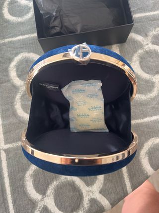 Bolso mano terciopelo giorgio armani