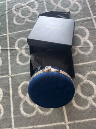 Bolso mano terciopelo giorgio armani