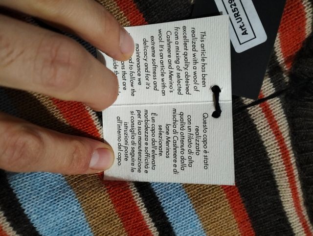 Maglione uomo a righe