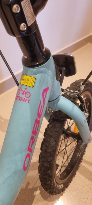 Se vende bicicleta orbea grow16" niña