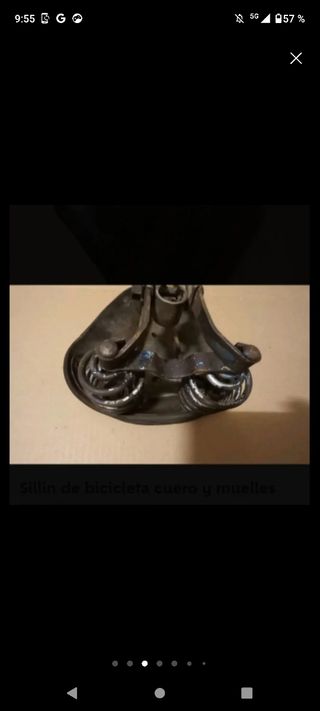 Sillin de bicicleta cuero y muelles BH ARMAS